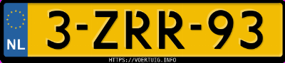 Kenteken afbeelding van 3ZRR93, grijze Hyundai I20 1.2
