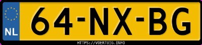 Kenteken afbeelding van 64NXBG, blauwe Hyundai Getz