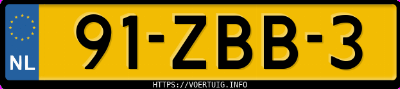 Kenteken afbeelding van 91ZBB3, grijze Hyundai I 30 I30 1.6 Gdi