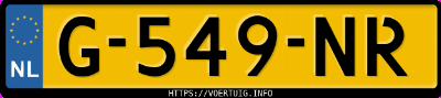 Kenteken afbeelding van G549NR, grijze Hyundai Kona 64 Kwh