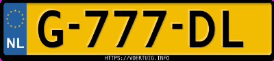 Kenteken afbeelding van G777DL, grijze Hyundai Kona 64 Kwh