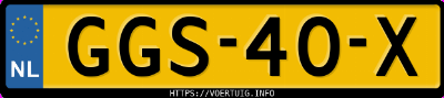 Kenteken afbeelding van GGS40X, grijze Hyundai Kona Kauai 64 Kwh