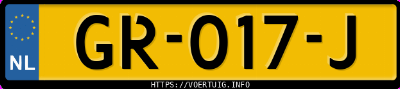 Kenteken afbeelding van GR017J, witte Hyundai Tucson 1.6 Tgdi