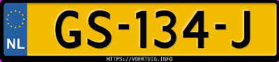 Kenteken afbeelding van GS134J, witte Hyundai IX35 1.6 Gdi