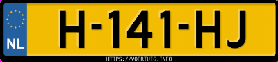 Kenteken afbeelding van H141HJ, grijze Hyundai Kona 64 Kwh