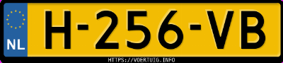 Kenteken afbeelding van H256VB, blauwe Hyundai Kona 64 Kwh