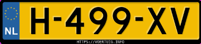 Kenteken afbeelding van H499XV, rode Hyundai Kona 64 Kwh