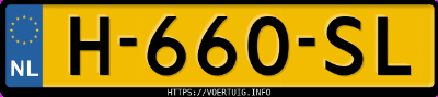 Kenteken afbeelding van H660SL, grijze Hyundai Ioniq
