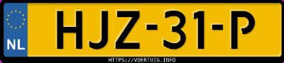 Kenteken afbeelding van HJZ31P, zwarte Hyundai IONIQ5 Long Range 77/84 Kwh Rwd