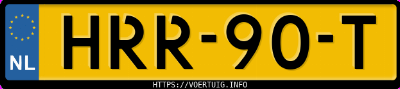 Kenteken afbeelding van HRR90T, grijze Hyundai Tucson