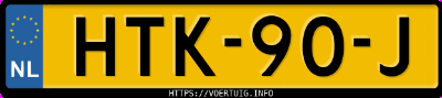 Kenteken afbeelding van HTK90J, zwarte Hyundai IONIQ5 Long Range 84 Kwh Rwd