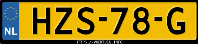 Kenteken afbeelding van HZS78G, grijze Hyundai Kona