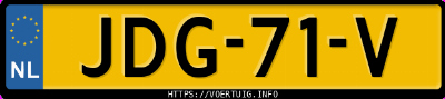 Kenteken afbeelding van JDG71V, zwarte Hyundai IONIQ5 Long Range 84 Kwh Rwd