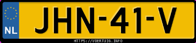 Kenteken afbeelding van JHN41V, rode Hyundai Tucson