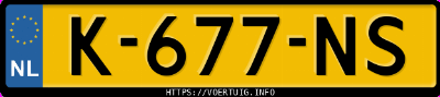Kenteken afbeelding van K677NS, zwarte Hyundai Tucson 1.6 Tgdi Hev