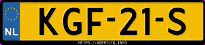 Kenteken afbeelding van KGF21S, witte Hyundai IONIQ5 Long Range 77 Kwh Rwd