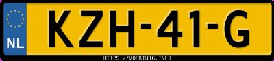 Kenteken afbeelding van KZH41G, grijze Hyundai Tucson 1.6 Tgdi Hev