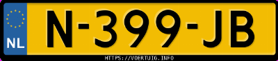 Kenteken afbeelding van N399JB, grijze Hyundai Tucson 1.6 Tgdi Hev