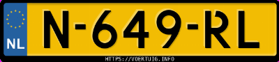 Kenteken afbeelding van N649RL, grijze Hyundai IONIQ5 Long Range 73 Kwh Rwd