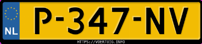 Kenteken afbeelding van P347NV, grijze Hyundai Tucson 1.6 Tgdi Hev
