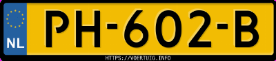 Kenteken afbeelding van PH602B, grijze Hyundai I10