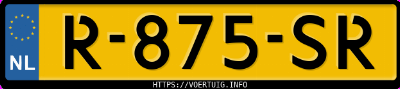 Kenteken afbeelding van R875SR, bruine Hyundai Tucson 1.6 Tgdi Hev