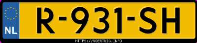 Kenteken afbeelding van R931SH, witte Hyundai Bayon 1.0 Mhev