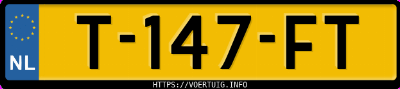 Kenteken afbeelding van T147FT, grijze Hyundai IONIQ6 Long Range 77 Kwh Rwd
