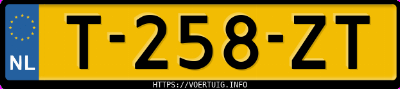 Kenteken afbeelding van T258ZT, grijze Hyundai Kona 64 Kwh