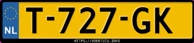 Kenteken afbeelding van T727GK, grijze Hyundai IONIQ5 Long Range 73 Kwh Rwd