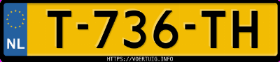 Kenteken afbeelding van T736TH, witte Hyundai IONIQ5 Long Range 77 Kwh Rwd