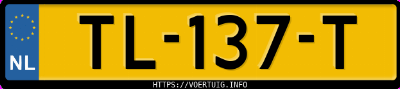 Kenteken afbeelding van TL137T, zwarte Hyundai Ioniq