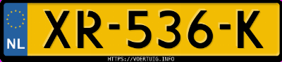 Kenteken afbeelding van XR536K, zwarte Hyundai Tucson 1.6 Tgdi