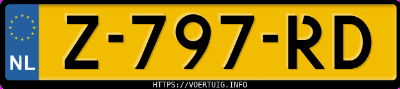 Kenteken afbeelding van Z797RD, grijze Hyundai Kona Kauai