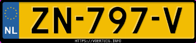 Kenteken afbeelding van ZN797V, grijze Hyundai Ioniq