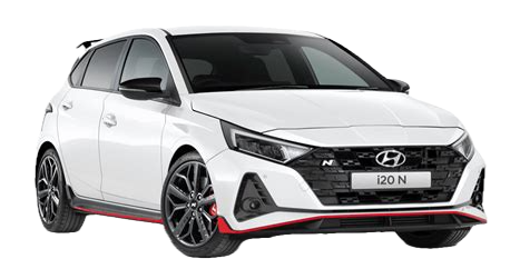 Afbeelding van T799JP, witte Hyundai I20 N 1.6 Tgdi hatchback