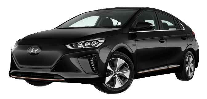 Afbeelding van NB597L, zwarte Hyundai Ioniq 1.6 Hev hatchback