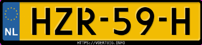Kenteken afbeelding van HZR59H, zwarte Jaecoo 7 7 1.5 Gdi Phev