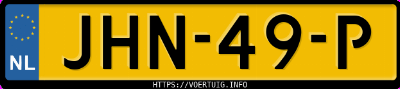 Kenteken afbeelding van JHN49P, zwarte Jaecoo 7 Phev 7