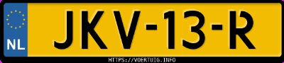 Kenteken afbeelding van JKV13R, grijze Jaecoo 7 7 1.5 Gdi Phev
