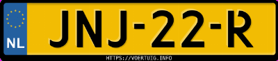 Kenteken afbeelding van JNJ22R, grijze Jaecoo 7 Phev 7