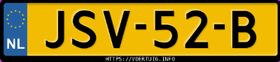 Kenteken afbeelding van JSV52B, zwarte Jaecoo 7 7 1.5 Gdi Phev