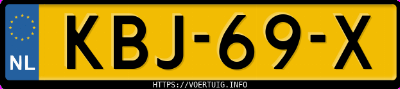 Kenteken afbeelding van KBJ69X, witte Jaecoo 7 7
