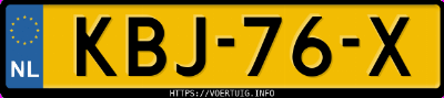 Kenteken afbeelding van KBJ76X, zwarte Jaecoo 7 Phev 7