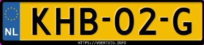 Kenteken afbeelding van KHB02G, grijze Jaecoo 8 Phev 8 Shs-P