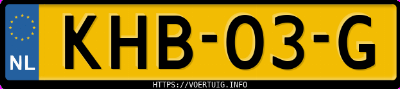 Kenteken afbeelding van KHB03G, grijze Jaecoo 8 Phev 8 Shs-P