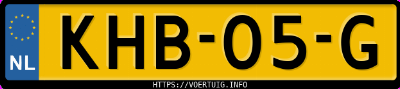 Kenteken afbeelding van KHB05G, zwarte Jaecoo 8 Phev 8 Shs-P