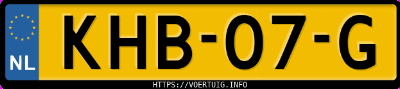 Kenteken afbeelding van KHB07G, grijze Jaecoo 8 Phev 8 Shs-P