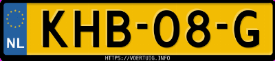 Kenteken afbeelding van KHB08G, grijze Jaecoo 8 Phev 8 Shs-P