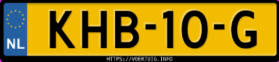 Kenteken afbeelding van KHB10G, zwarte Jaecoo 8 Phev 8 Shs-P